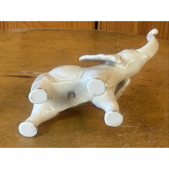 Lenox Ivory Porcelain Elephant Figurine Trunk Up Gold Accent (5618) - Picture 6 of 7